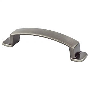 Berenson Oasis 3-3/4" (96mm) Center-to-Center Cabinet Pull (Brushed Tin)