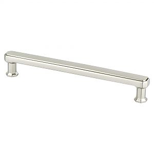 Berenson Harmony 6-5/16" (160mm) Center-to-Center Cabinet Pull (Brushed Nickel)