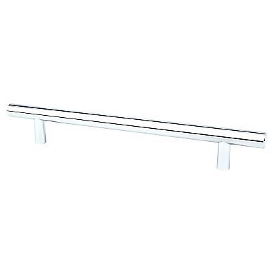 Berenson Advantage Plus 6-5/16" (160mm) Center-to-Center Cabinet Bar Pull - 8-11/16" (221mm) Overall Length (Polished Chrome)
