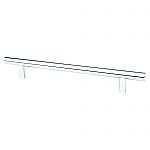 Berenson Advantage Plus 6-5/16" (160mm) Center-to-Center Cabinet Bar Pull - 8-11/16" (221mm) Overall Length (Polished Chrome)