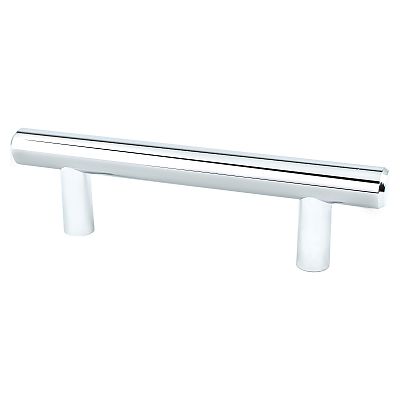 Berenson Advantage Plus 3" (76mm) Center-to-Center Cabinet Bar Pull - 4-9/16" (116mm) Overall Length (Polished Chrome)