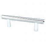 Berenson Advantage Plus 3" (76mm) Center-to-Center Cabinet Bar Pull - 4-9/16" (116mm) Overall Length (Polished Chrome)