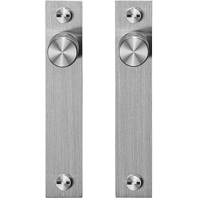 Buster & Punch 5-1/8" (130mm) Cross-Knurl Cabinet Knob with Backplate - (2/Set)