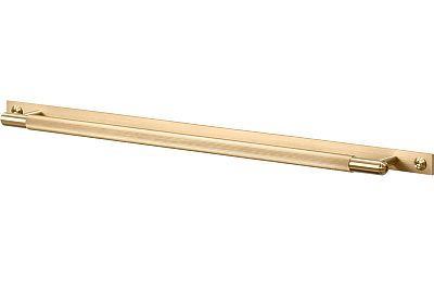 Buster & Punch 12-3/4" (324mm) Center-to-Center Linear-Knurl Cabinet Pull with Backplate