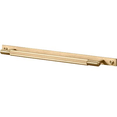 Buster & Punch 8-7/8" (225mm) Center-to-Center Linear-Knurl Cabinet Pull with Backplate