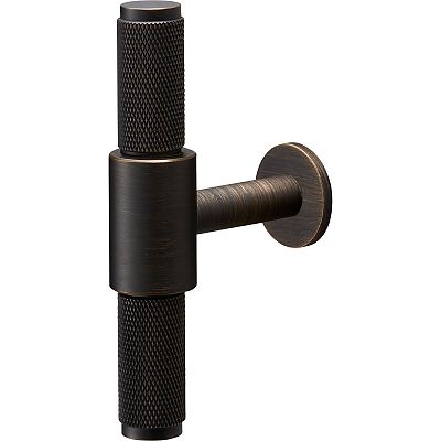 Buster & Punch 3-23/32" (94mm) Cross-Knurl T-Bar Cabinet Pull