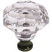 Cal Crystal 1-1/4" (32mm) Octagon Cabinet Knob (Clear Crystal CrystalGlass)