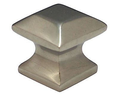 Cal Crystal Vintage Brass 3/4" (19mm)  Mission Cabinet Knob (Satin Nickel)