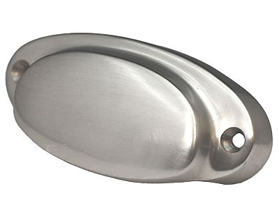 Cal Crystal Vintage Brass 3-1/16" (78mm) Center-to-Center Mission Cabinet Pull (Satin Nickel)