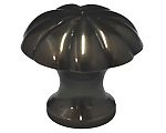 Cal Crystal Vintage Brass 1-1/4" (32mm) Fluted Cabinet Knob (Antique Brass)