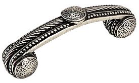 Carpe Diem Millennium 3" (76mm) Center-to-Center Beads and Rope Cabinet Pull