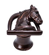Carpe Diem Americana - Ranch Living 1-1/2" (38mm) Horse w/Stirrup Cabinet Knob - Right Facing