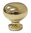 Colonial Bronze 3/4" (19mm) Mini Solid Brass Cabinet Knob (Polished Brass)