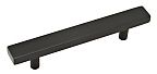 Colonial Bronze 4" (102mm) Center-to-Center Solid Brass Cabinet Pull (Matte Satin Black)