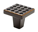DuVerre Argyle 1-1/4" (32mm) Square Cabinet Knob (Oil Rubbed Bronze)