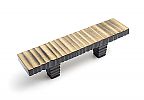 DuVerre 2" (51mm) Center-to-Center Forged 3 Flat-Bar Cabinet Pull (Antique Brass)