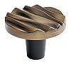 DuVerre 1-1/2" (38mm) Wave - Small Round Cabinet Knob (Antique Brass)