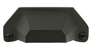 Emtek Bronze 3" (76mm) Center-to-Center Bin Pull (Flat Black)
