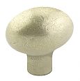 Emtek Bronze 1-3/4" (44mm) Egg Cabinet Knob (Tumbled White Bronze)