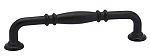 Emtek Tuscany 4" (102mm) Center-to-Center Cabinet Pull - (Flat Black)