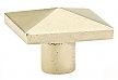 Emtek Bronze 1-1/4" (32mm) Square Cabinet Knob (Tumbled White Bronze)