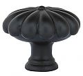 Emtek Tuscany Bronze 1-3/4" (44mm) Fluted Cabinet Knob (Flat Black)