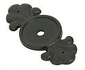 Emtek Tuscany Bronze 2-1/4" (57mm) Back Plates For Knobs (Flat Black)