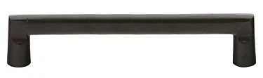 Emtek Sandcast Bronze 8" (203mm) Center-to-Center Rail Pull (Flat Black)