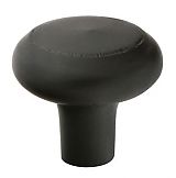 Emtek Sandcast Bronze 1" (25mm) Barn Knob - (Flat Black)