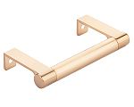 Emtek Select 3-3/4" (96mm) Center-to-Center Round Smooth Cabinet Edge Pull (Satin Copper)