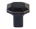 Emtek Hollywood Regency 1-1/4" (32mm) Riviera Square Cabinet Knob (Oil Rubbed Bronze)