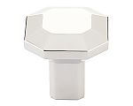 Emtek Hollywood Regency 1-1/4" (32mm) Riviera Square Cabinet Knob (Polished Nickel)