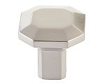 Emtek Hollywood Regency 1-1/4" (32mm) Riviera Square Cabinet Knob (Satin Nickel)