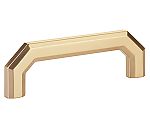 Emtek Hollywood Regency 4" (102mm) Center-to-Center Riviera Cabinet Pull (Satin Brass)