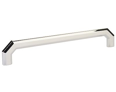 Emtek Hollywood Regency 8" (203mm) Center-to-Center Riviera Cabinet Pull (Polished Nickel)
