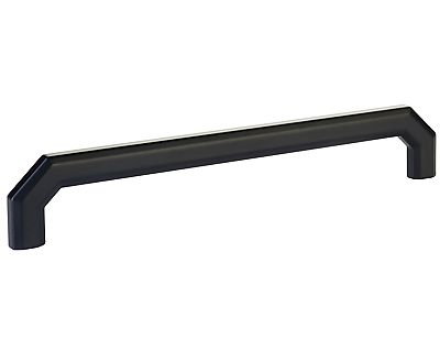 Emtek Hollywood Regency 8" (203mm) Center-to-Center Riviera Cabinet Pull (Flat Black)