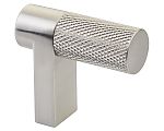 Emtek Select 1-1/2" (38mm) Knurled Cabinet Finger Pull (Satin Nickel)