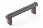 Emtek Select 3-1/2" (89mm) Center-to-Center Knurled Cabinet Pull (Oil Rubbed Bronze)