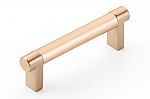Emtek Select 3-1/2" (89mm) Center-to-Center Smooth Cabinet Pull (Satin Copper)