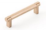 Emtek Select 4" (102mm) Center-to-Center Knurled Cabinet Pull (Satin Copper)