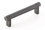 Emtek Select 4" (102mm) Center-to-Center Knurled Cabinet Pull (Oil Rubbed Bronze)
