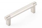 Emtek Select 4" (102mm) Center-to-Center Smooth Cabinet Pull (Satin Nickel)
