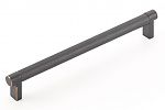 Emtek Select 8" (203mm) Center-to-Center Knurled Cabinet Pull (Oil Rubbed Bronze)