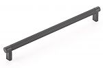 Emtek Select 10" (254mm) Center-to-Center Knurled Cabinet Pull (Flat Black)
