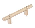 Emtek Select 3-1/2" (89mm) Center-to-Center Knurled Cabinet Bar Pull (Satin Copper)