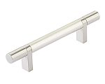 Emtek Select 4" (102mm) Center-to-Center Smooth Cabinet Bar Pull (Satin Nickel)