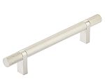 Emtek Select 5" (128mm) Center-to-Center Knurled Cabinet Bar Pull (Satin Nickel)