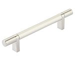 Emtek Select 5" (128mm) Center-to-Center Smooth Cabinet Bar Pull (Satin Nickel)