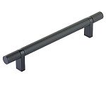 Emtek Select 6" (152mm) Center-to-Center Knurled Cabinet Bar Pull (Flat Black)