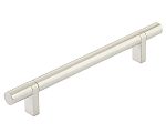 Emtek Select 6" (152mm) Center-to-Center Smooth Cabinet Bar Pull (Satin Nickel)